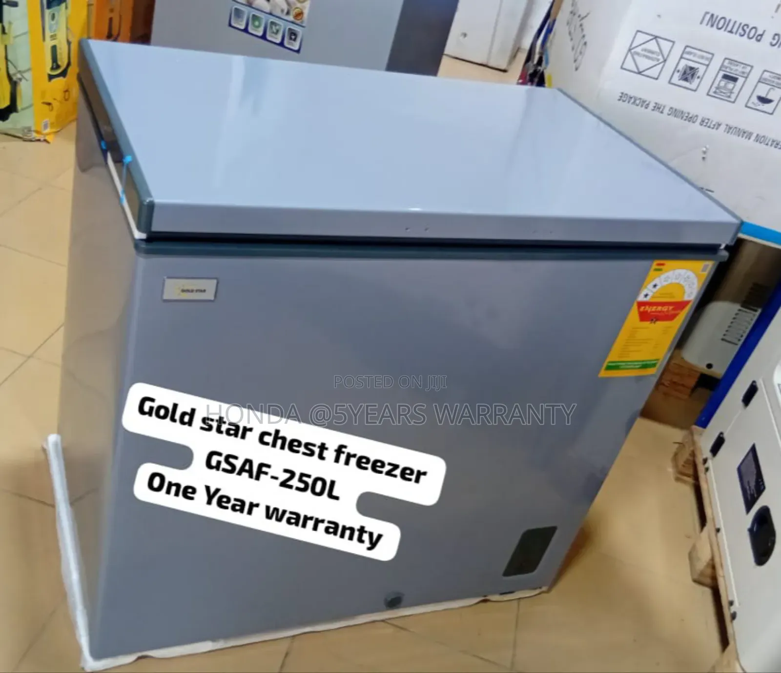 Quiet Operation 250l Gold Star Chest Freezer