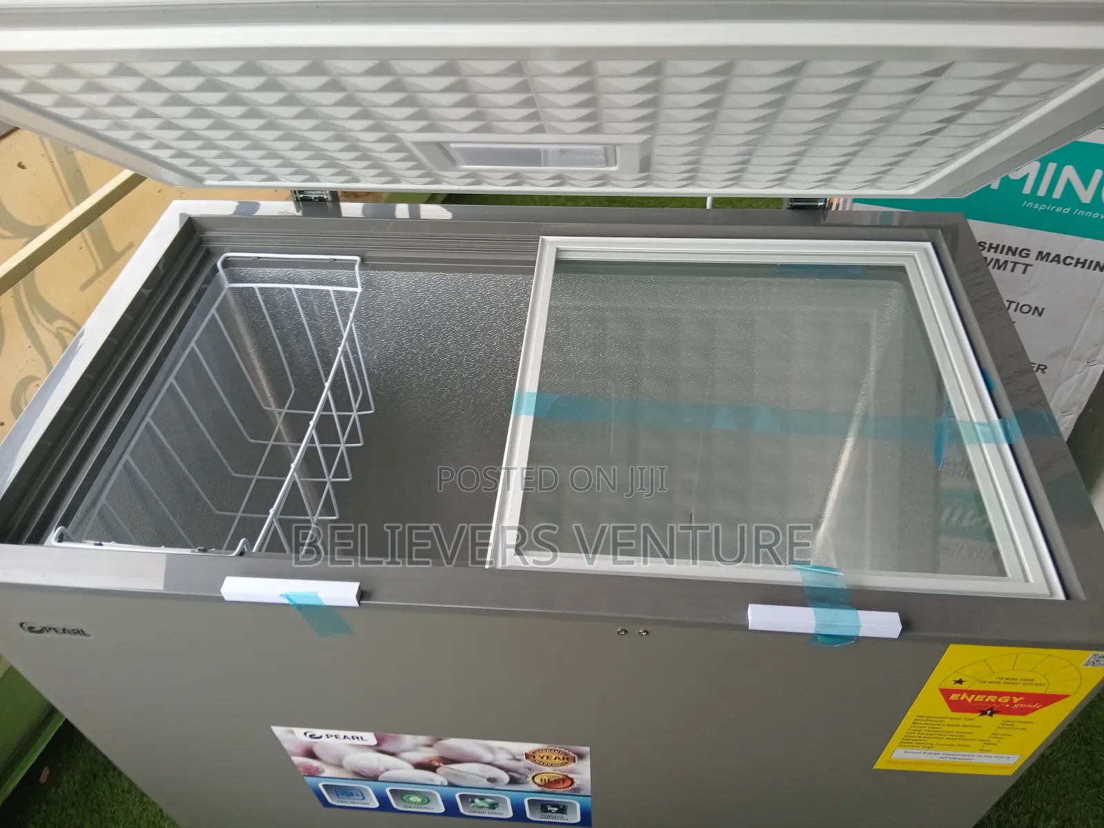 Exclusive Inside Lighting Pearl 1 Door Freezer Pearl Fridge
