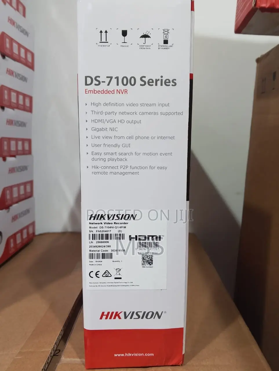 Ds-7104ni-Q1/4p/M NVR 4 Ch Poe Ni