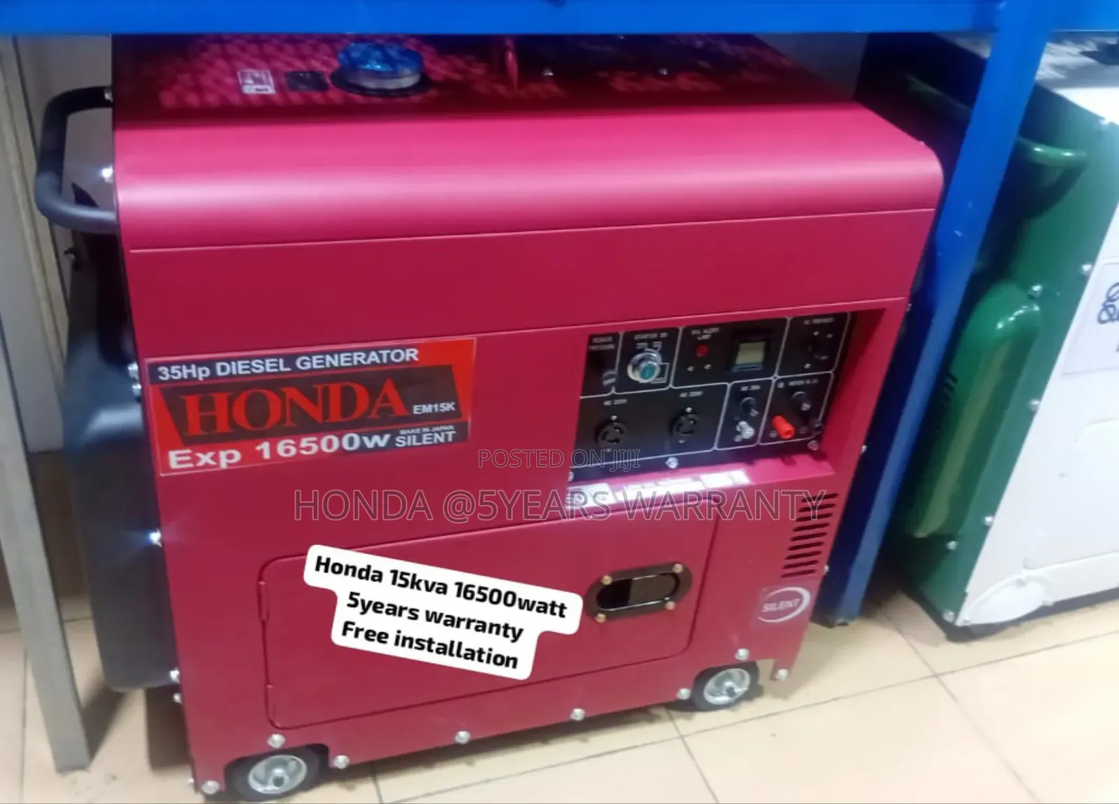 Mobile Generator for Emergency Honda 15kva 16500watt Diesel