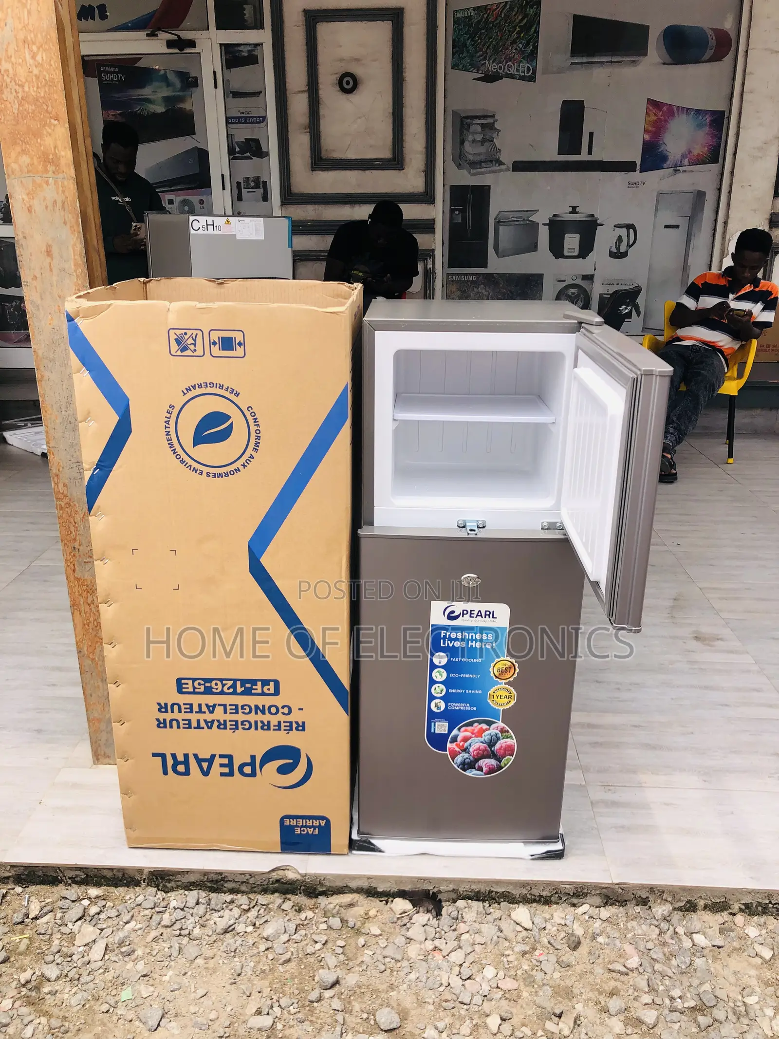 Unique New Pearl 80 Liters Double Door Tabletop Fridge