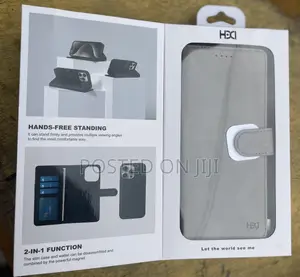 Fold 7/6. 2 In1 Wireless Leather Flip Case, With Front Glass Protector