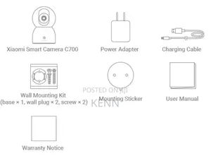 Xiaomi Smart Camera C700, Uhd, 8mp, 360° Pan-Tilt Zoom