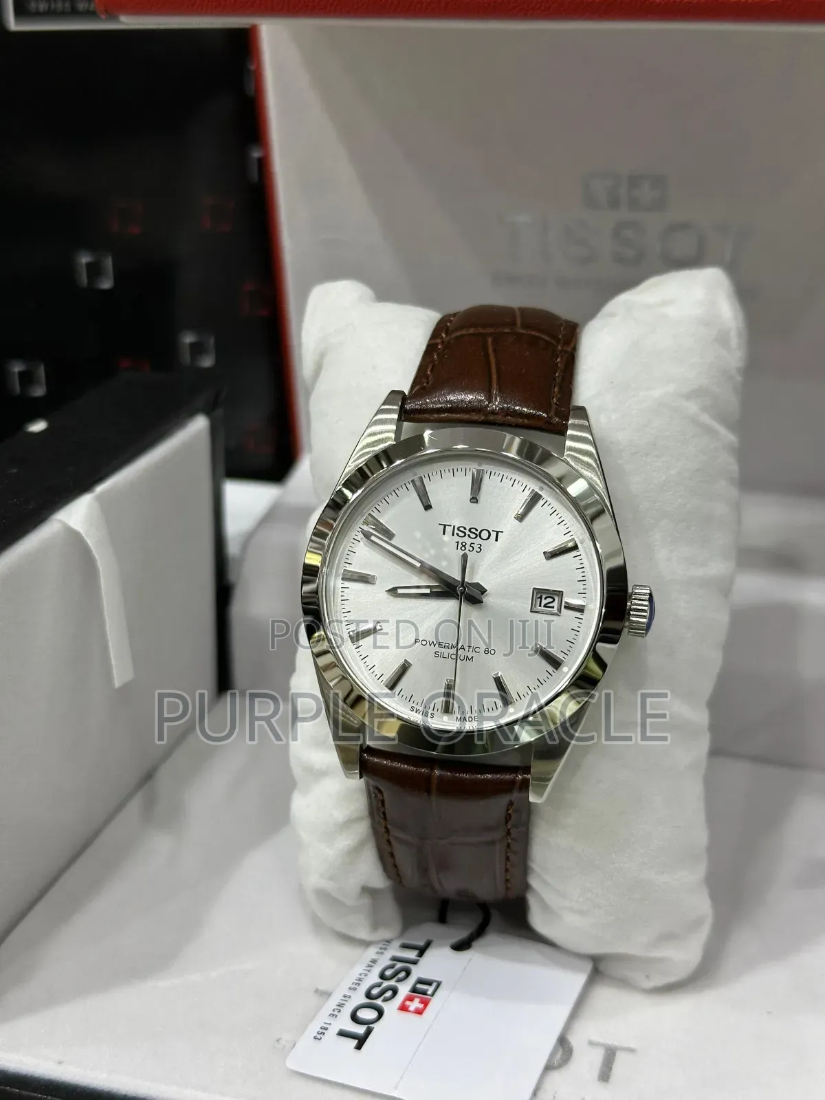 Brown Strap Tissot Powermatic 80 Silicium