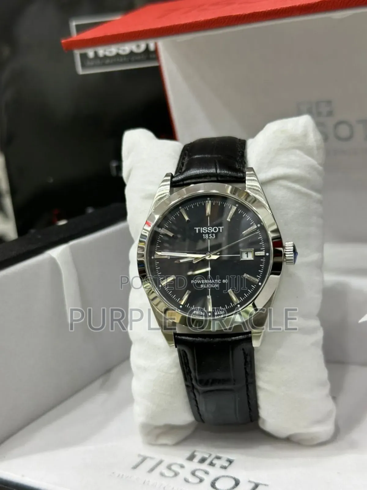 Black Dial Powermatic Tissot 80 Silicium