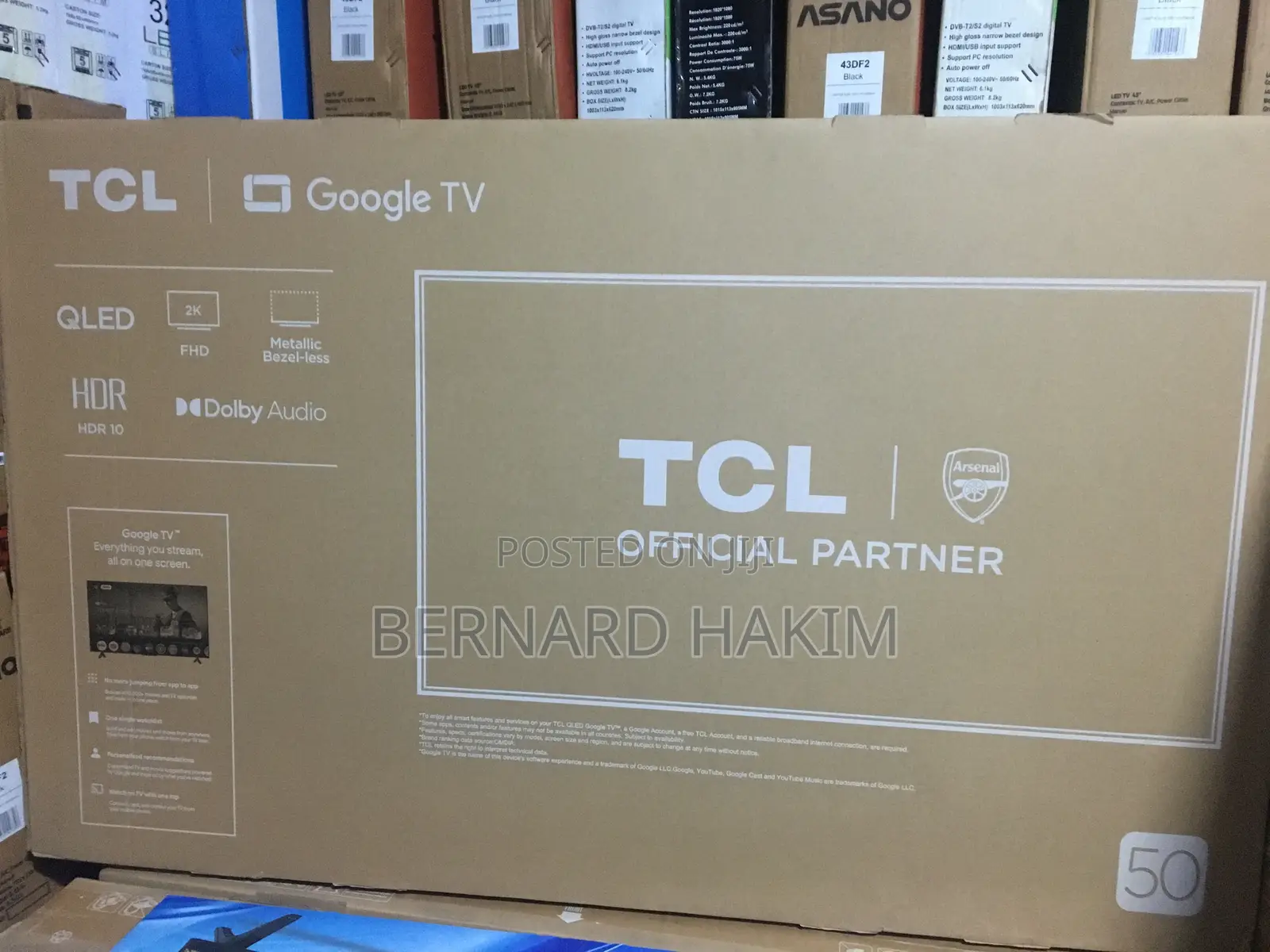 T.C.L 50” Goggle Tv Qled