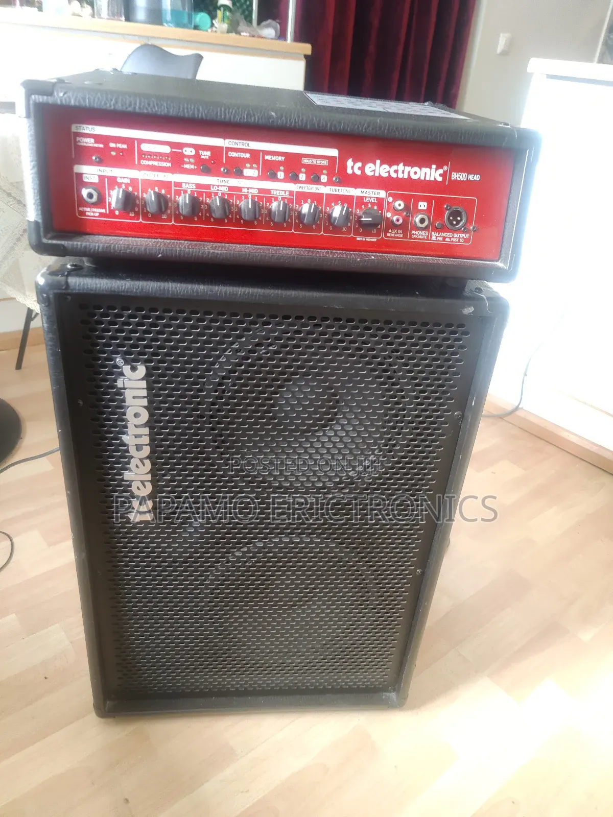 Tc Electronic 500w Bass Amplifier Bh500 Head & Bc212 2×12 Ca