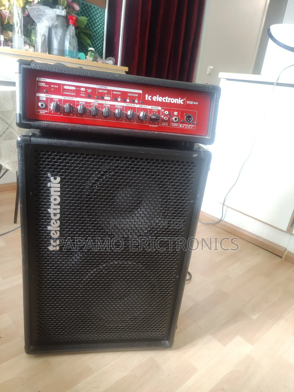 Tc Electronic 500w Bass Amplifier Bh500 Head & Bc212 2×12 Ca