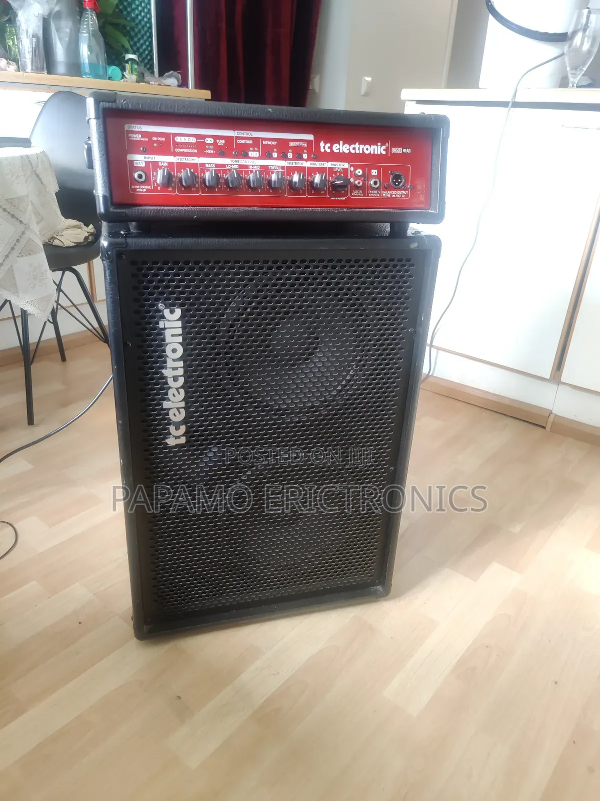 Tc Electronic 500w Bass Amplifier Bh500 Head & Bc212 2×12 Ca