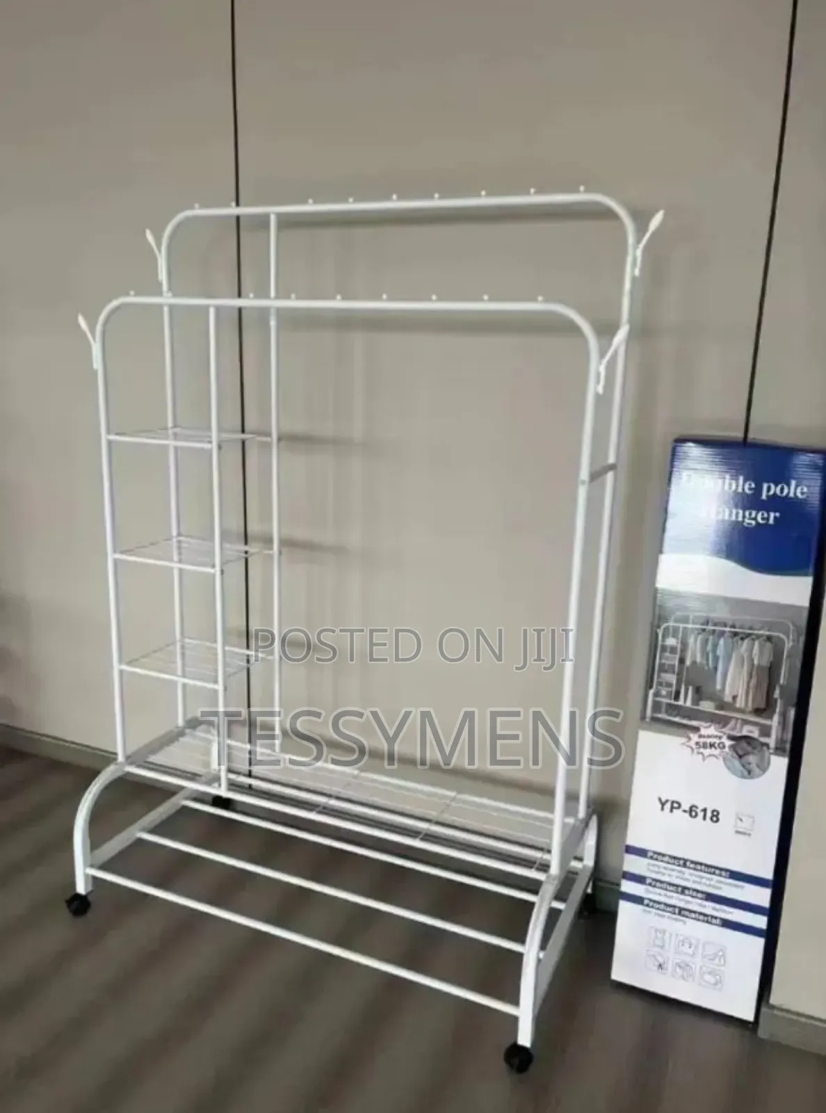 Cloth Hanger With Shelves