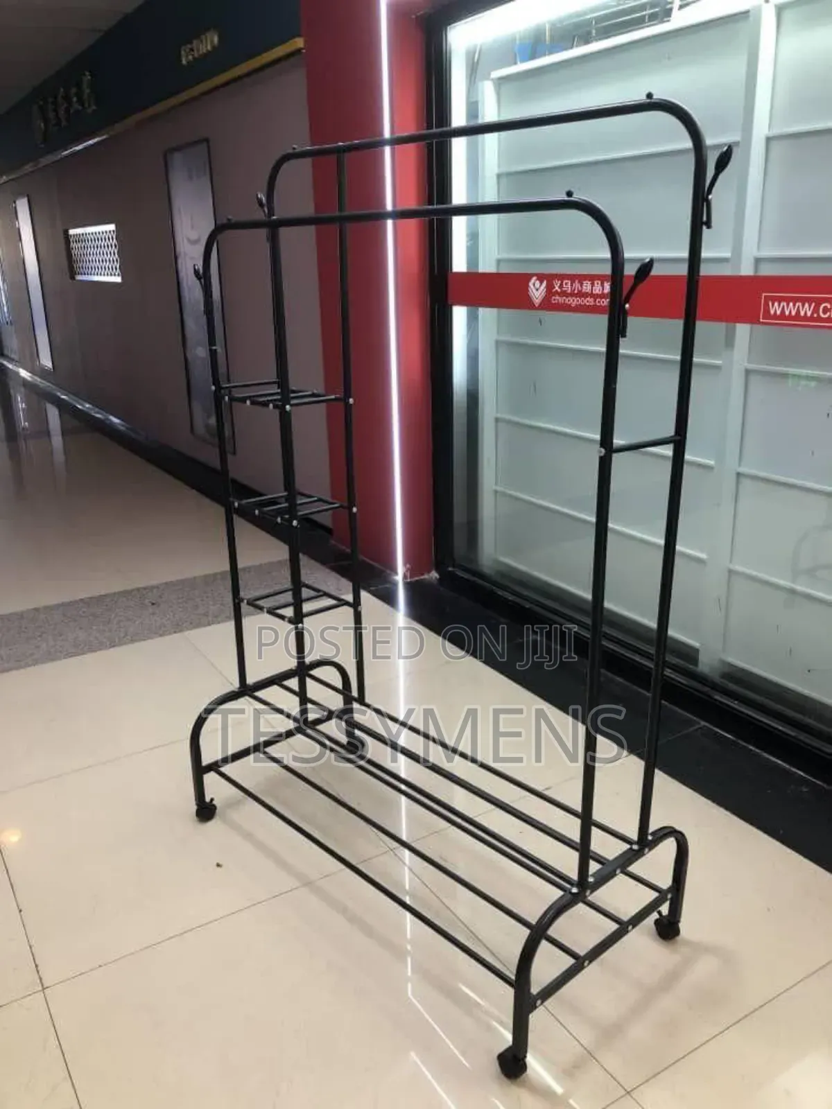 Cloth Hanger With Shelves