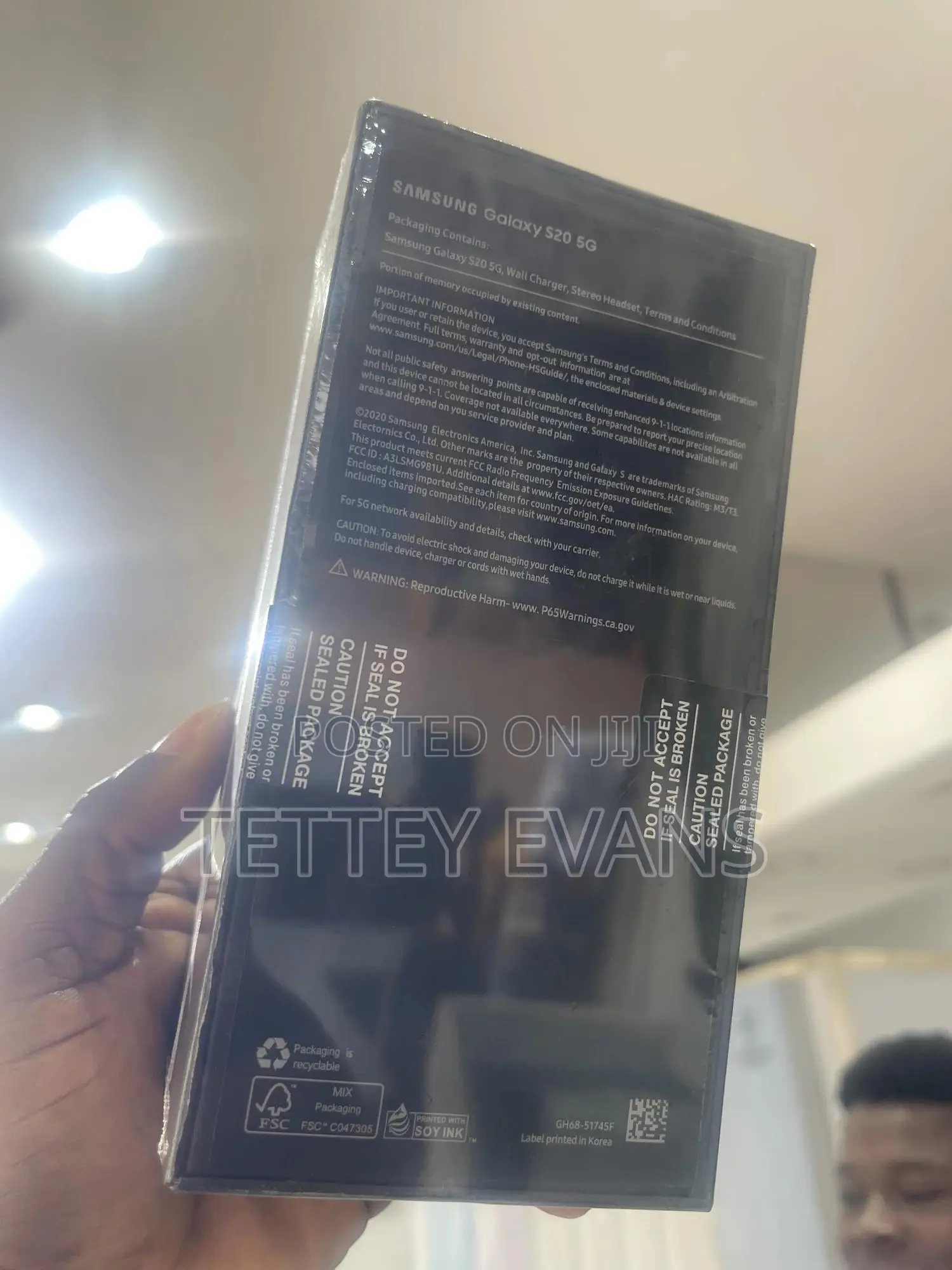 New Samsung Galaxy S20 128 GB Black