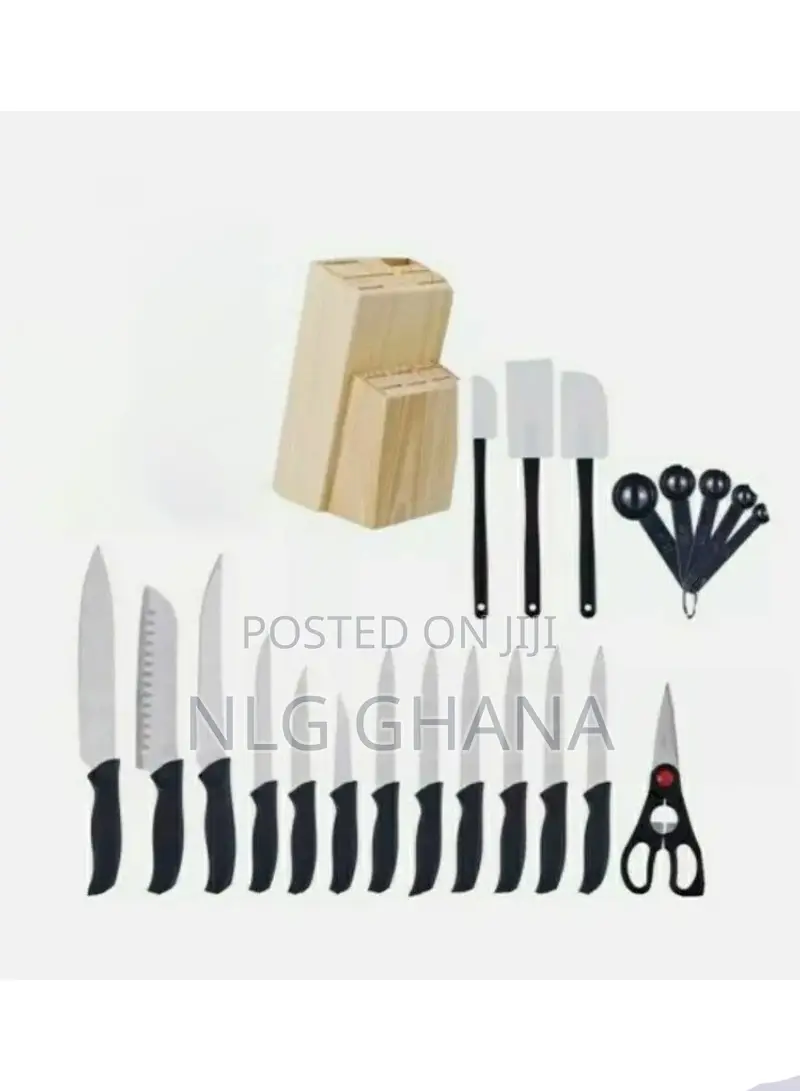 23-Piece Mainstays Stainless Steel Kitchen Knife
