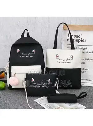 4pcs Casual Student School Backpack Set Tote. Tvx27690