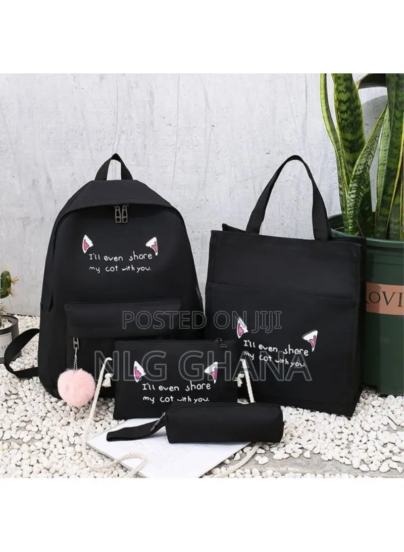 4pcs Casual Student School Backpack Set Tote. Tvx27690