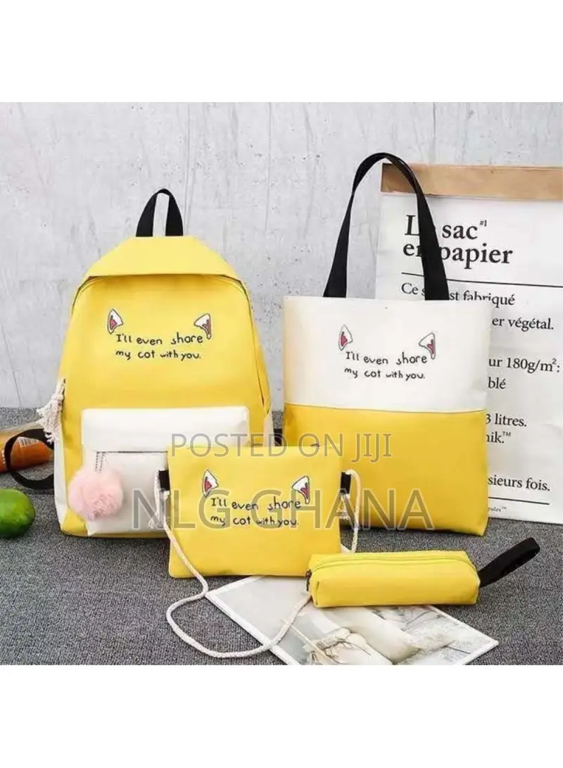 4pcs Casual Student School Backpack Set Tote. Tvx27690