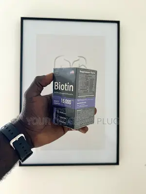 Biotin Capsules With Collagen and Keratin, 15000mcg P.S