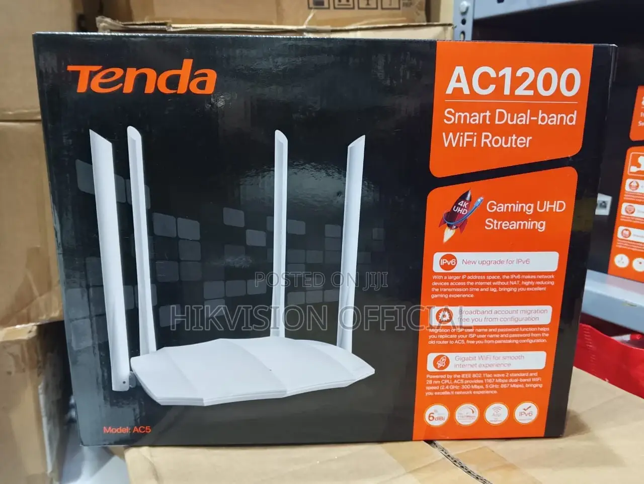 Ac1200 Dual Band Wifi Router Tenda-Ac 5