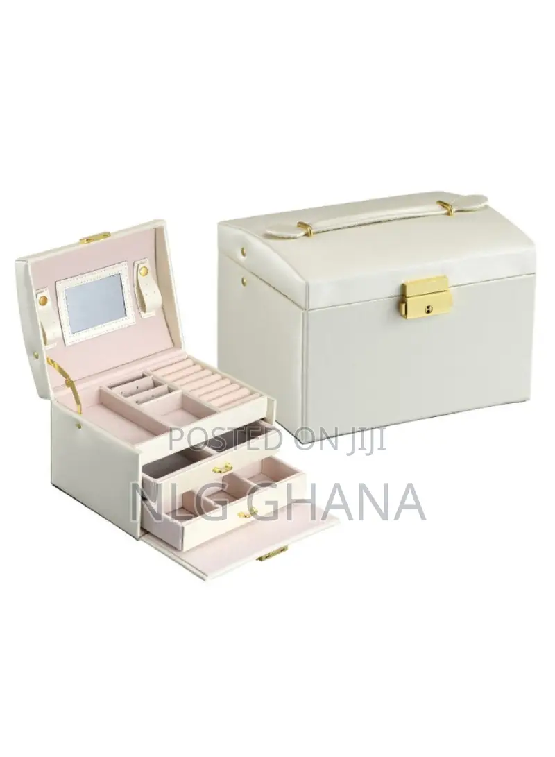 Jewelry Box Organizer Three-Layer Pu Leather. Tvx27279