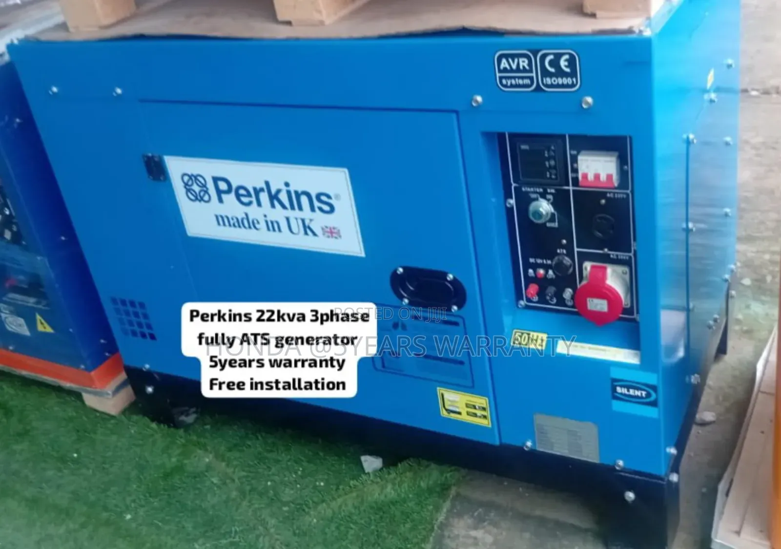 Potable Power Station Perkins 22kva 3phase Diesel Generator