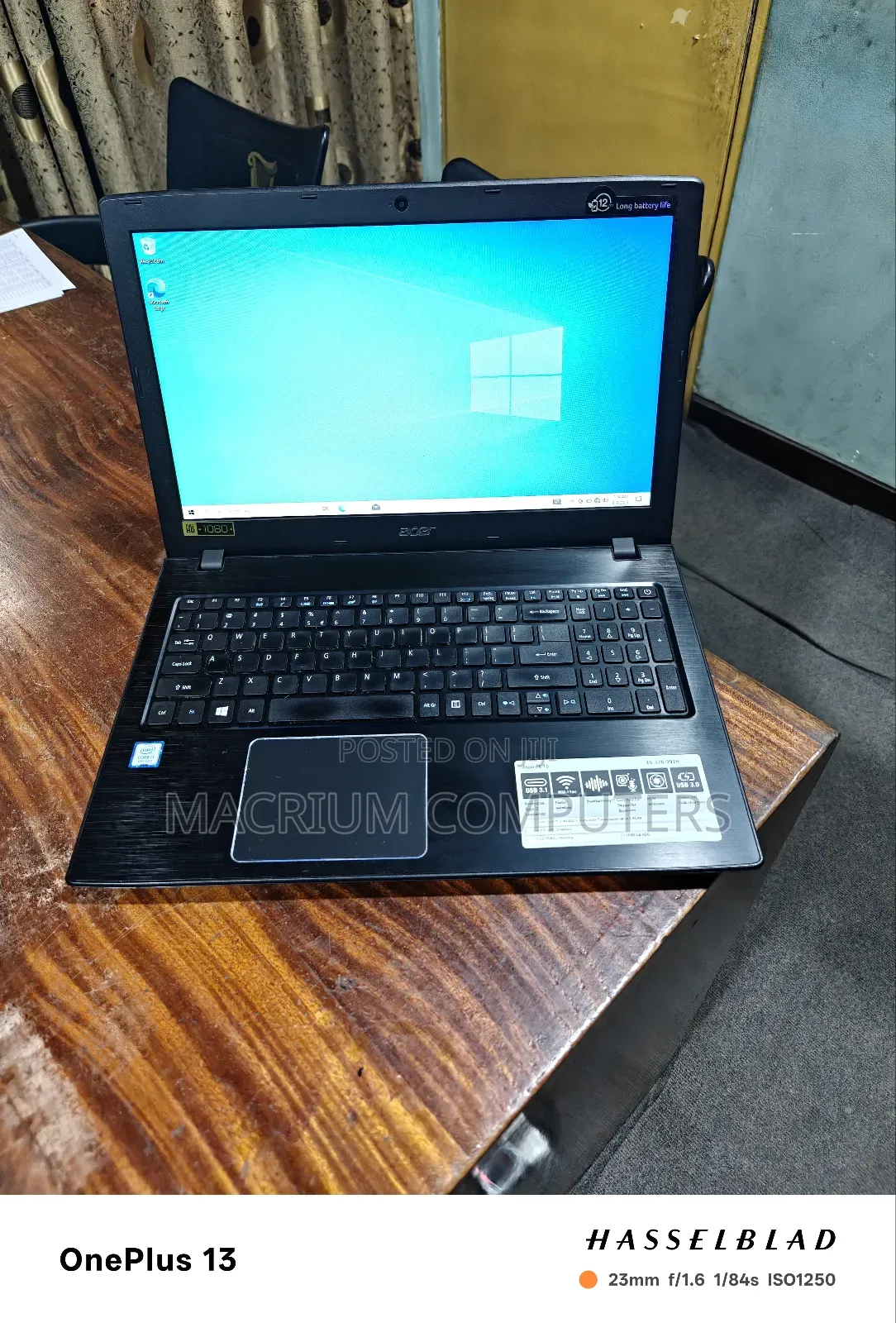 Laptop Acer Aspire E5-576 6GB Intel Core I3 SSD 256GB