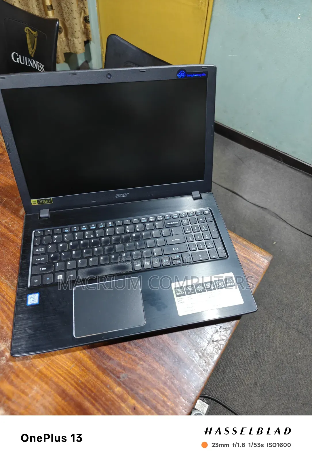 Laptop Acer Aspire E5-576 6GB Intel Core I3 SSD 256GB