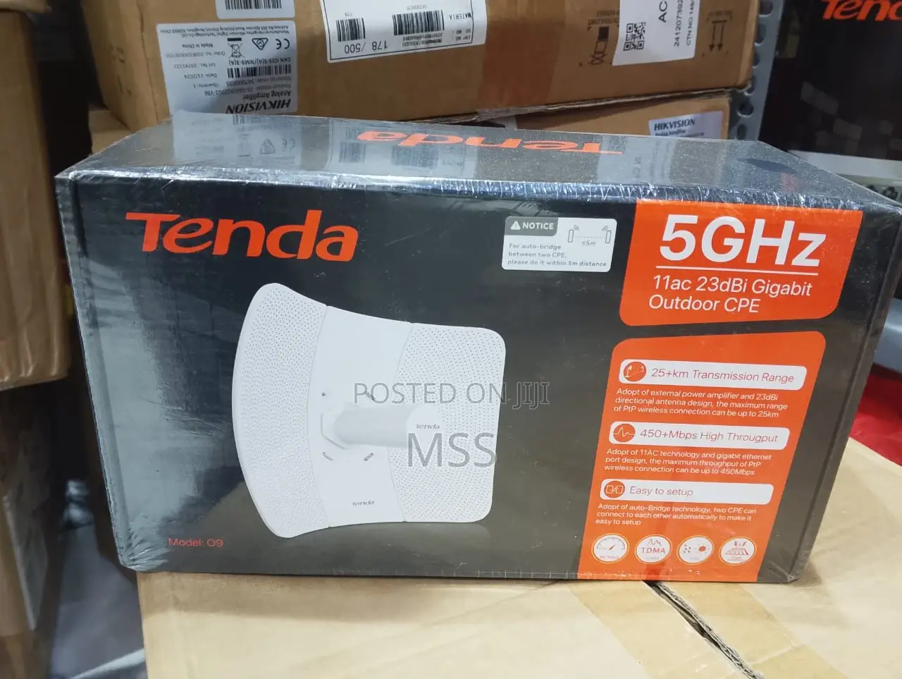 O9 5ghz 11ac 23dbi Gigabit Outdoor Cpe-Tenda