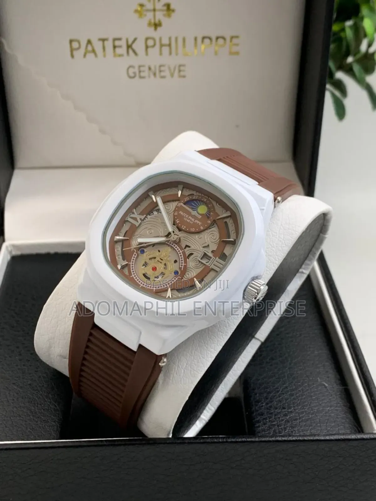 Patek Rubber Strap Geneva Watch