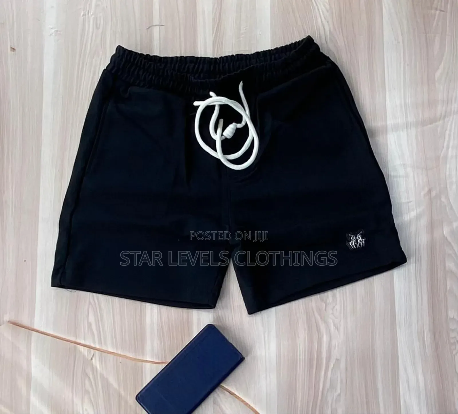 Black Woolen Shorts Available for Men