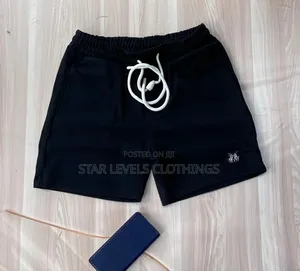 Black Woolen Shorts Available for Men