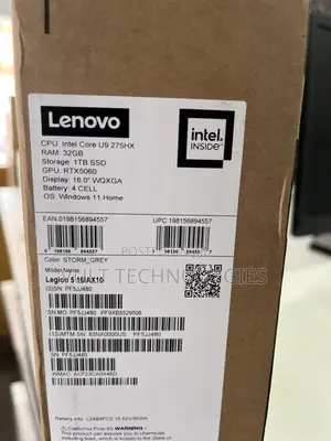 New Laptop Lenovo Legion 5 32GB Intel Core Ultra 9 SSD 1T