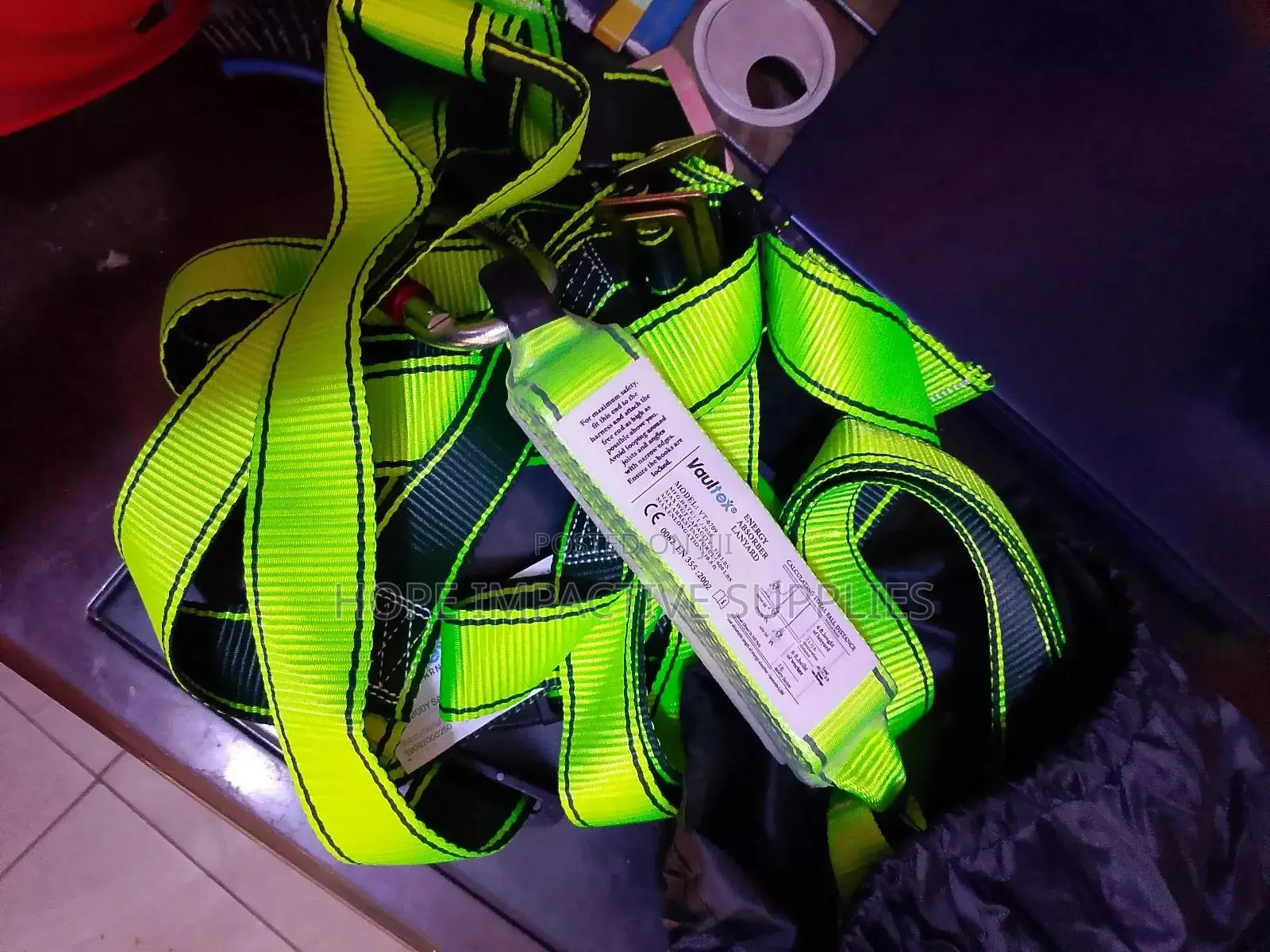 Safety Full Body Harness With Double Lanyards(Vaultex).