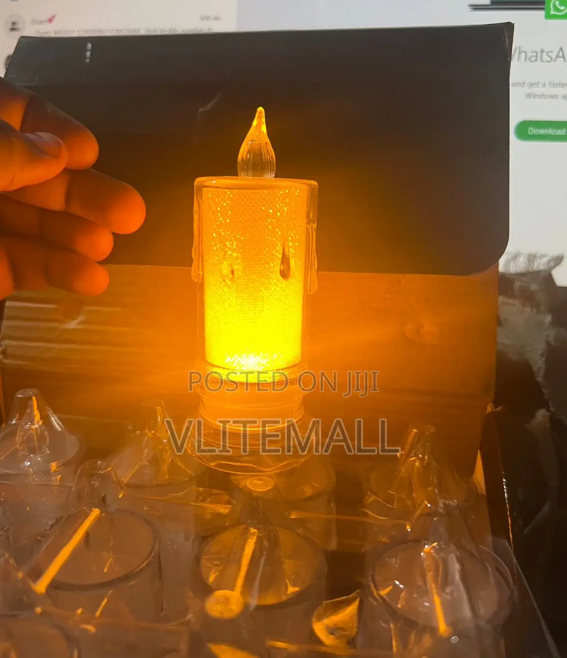 Led Smokeless Candle Light 4.6*10.6cm