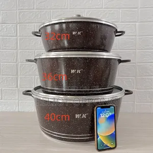 Large 3 Set Nonstick Cookware