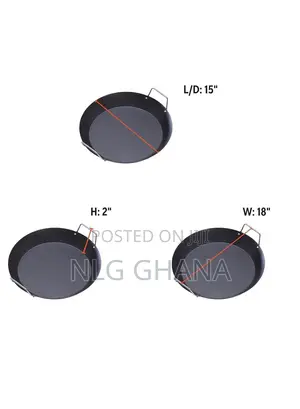 15" Round Carbon Steel Nonstick Pan. Ghx6246