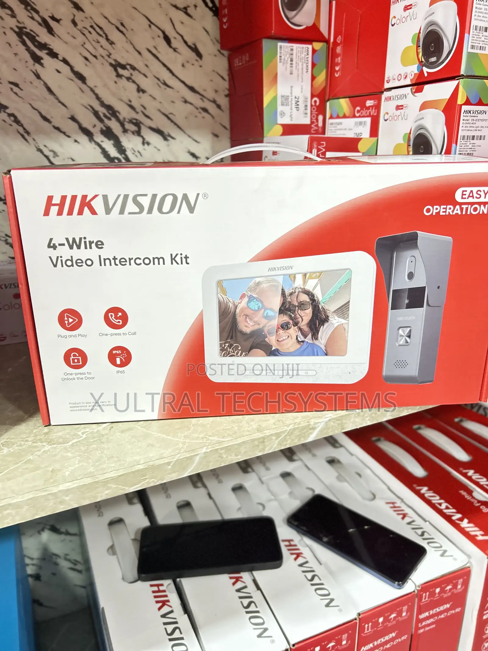 4-wire Video Intercom Kit Ds-kis203t