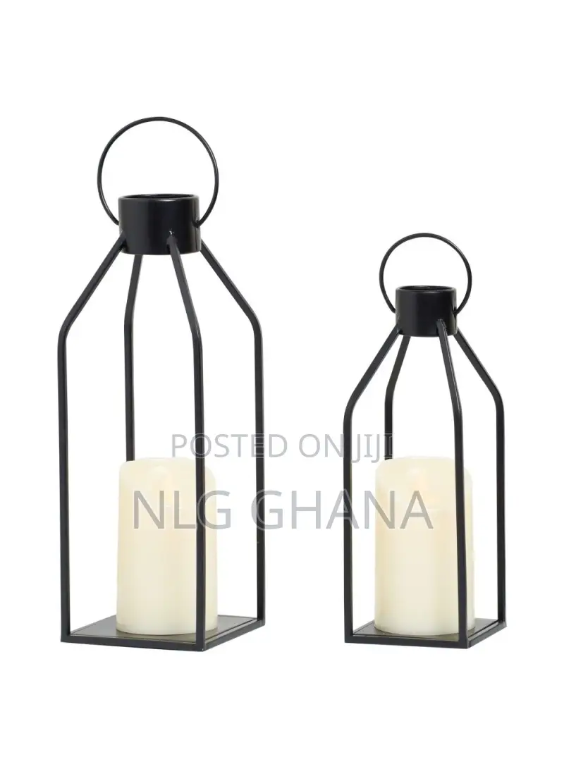 2pcs / Set Iron Candle Holder With Led Candle. Tvx28417