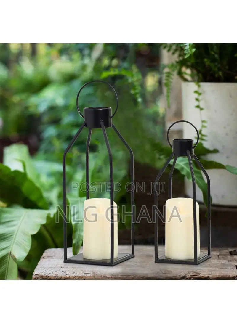 2pcs / Set Iron Candle Holder With Led Candle. Tvx28417