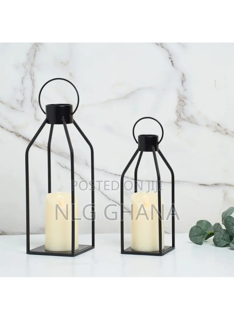 2pcs / Set Iron Candle Holder With Led Candle. Tvx28417