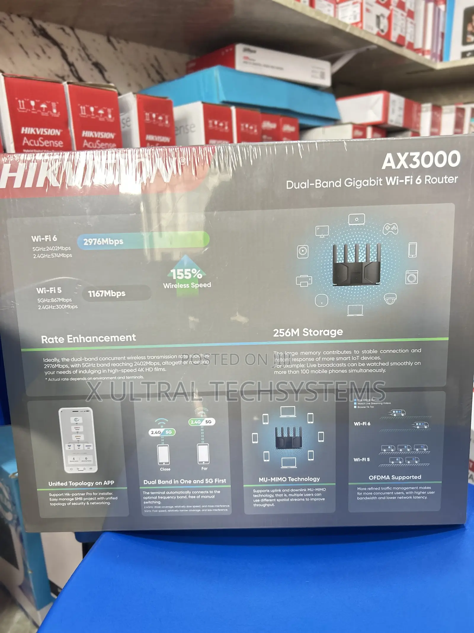 Hikvision Ds-3wr30x-v Ax3000 Dual Band Gigabit Wi-fi Router