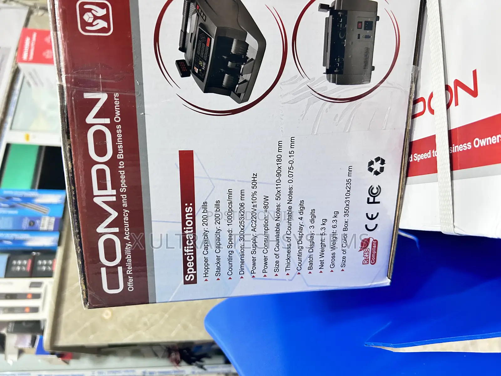 Compon Mix Value Money Counting Machine