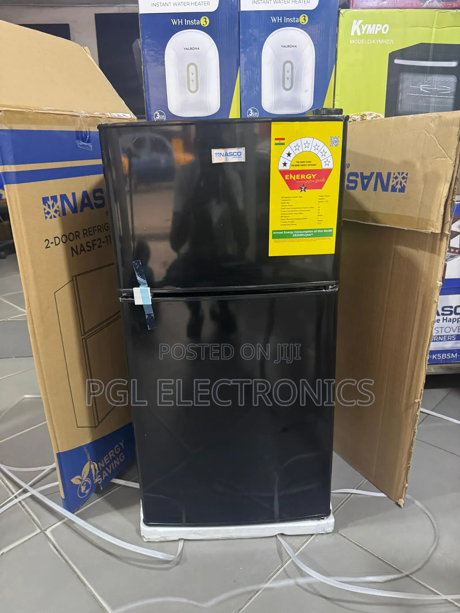 Nasco 86ltr Table Top Double Door Refrigerator Nasf2-11fl-B
