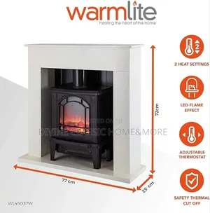 Warmlite Ealing Compact Electric Room Heater/Fireplace