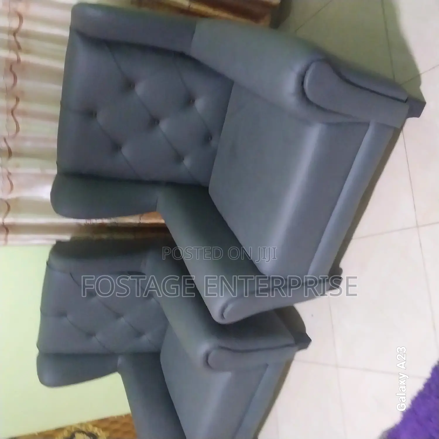 Execellent Designed Set Of Gray  Couches