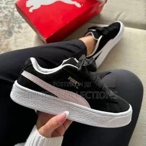 Photo - Puma Suede Xl Ps Pink Black and White Back