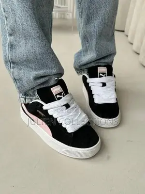Puma Suede Xl Ps Pink Black and White Back