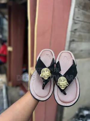 Black Suede Ahenema/ Chawchaw With Brown Leather Inner