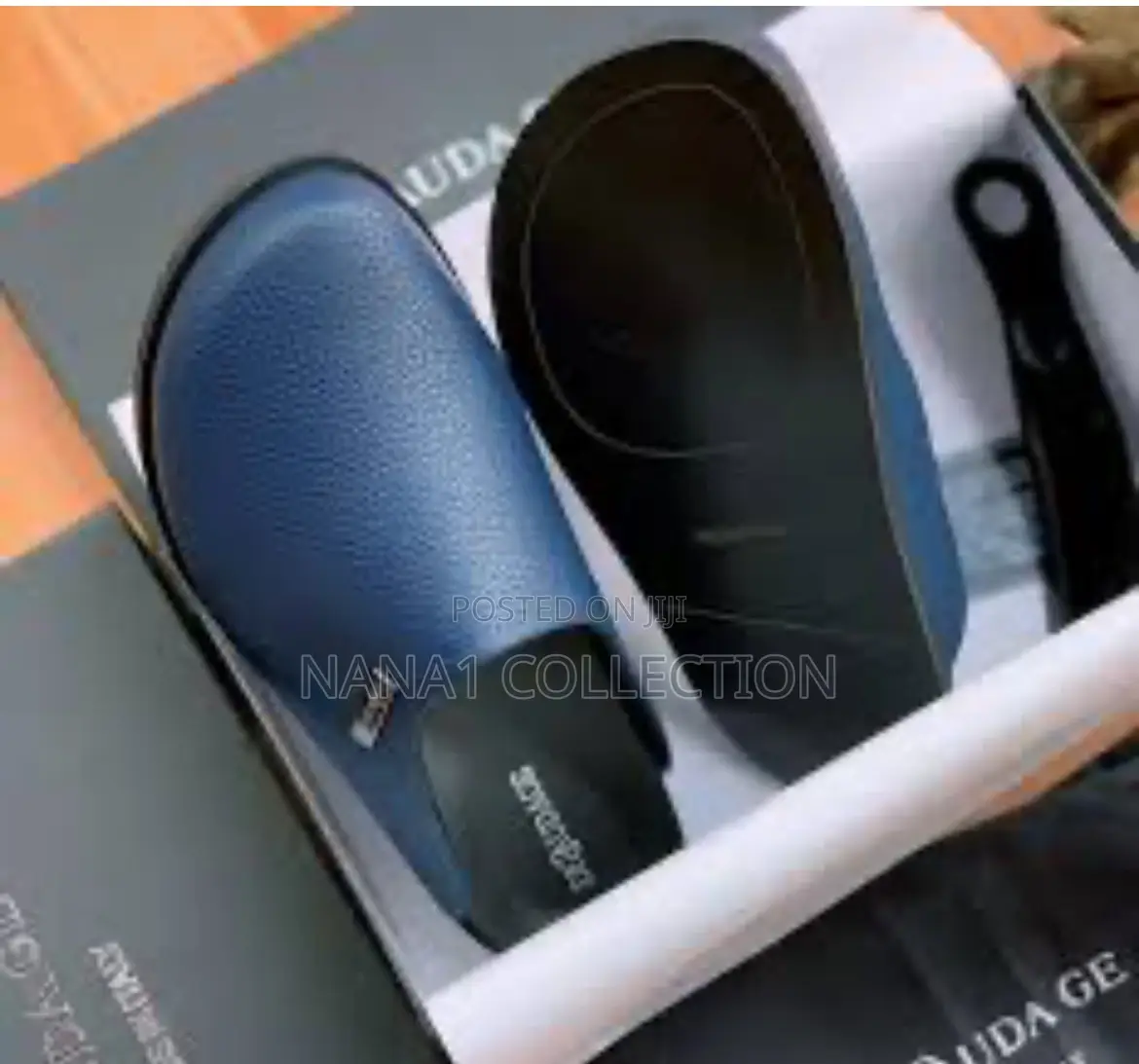 Men’S Leathers Half Slide Shoe