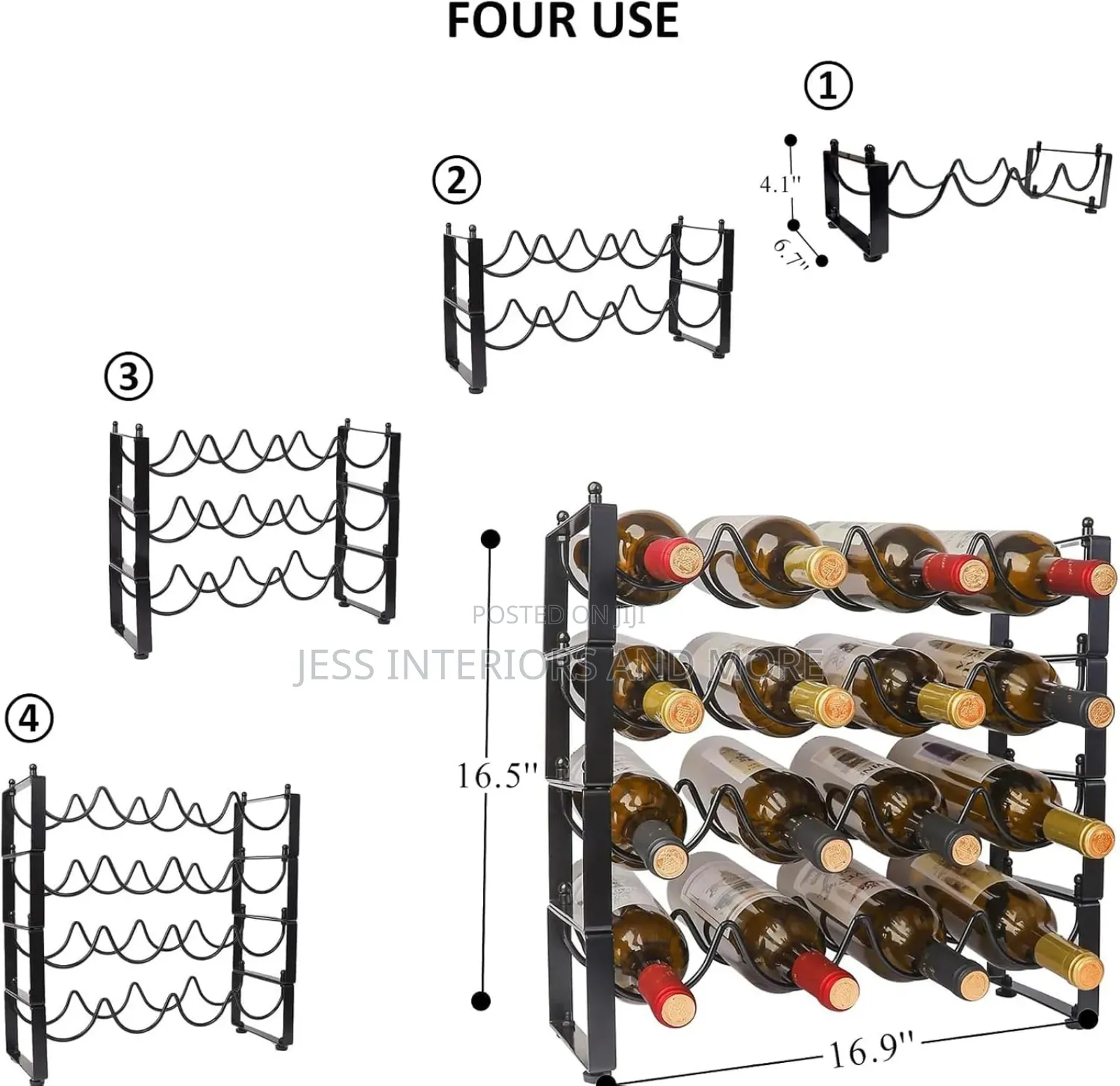 Wine Rack- 16 Bottle
