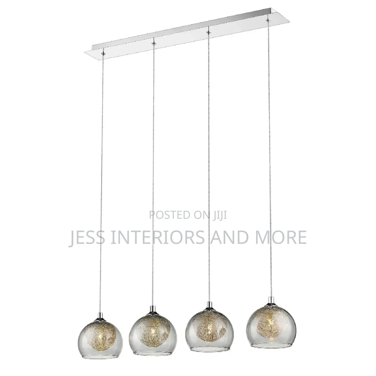 Pendant Light (Light Smoked Glass Shade Bar)